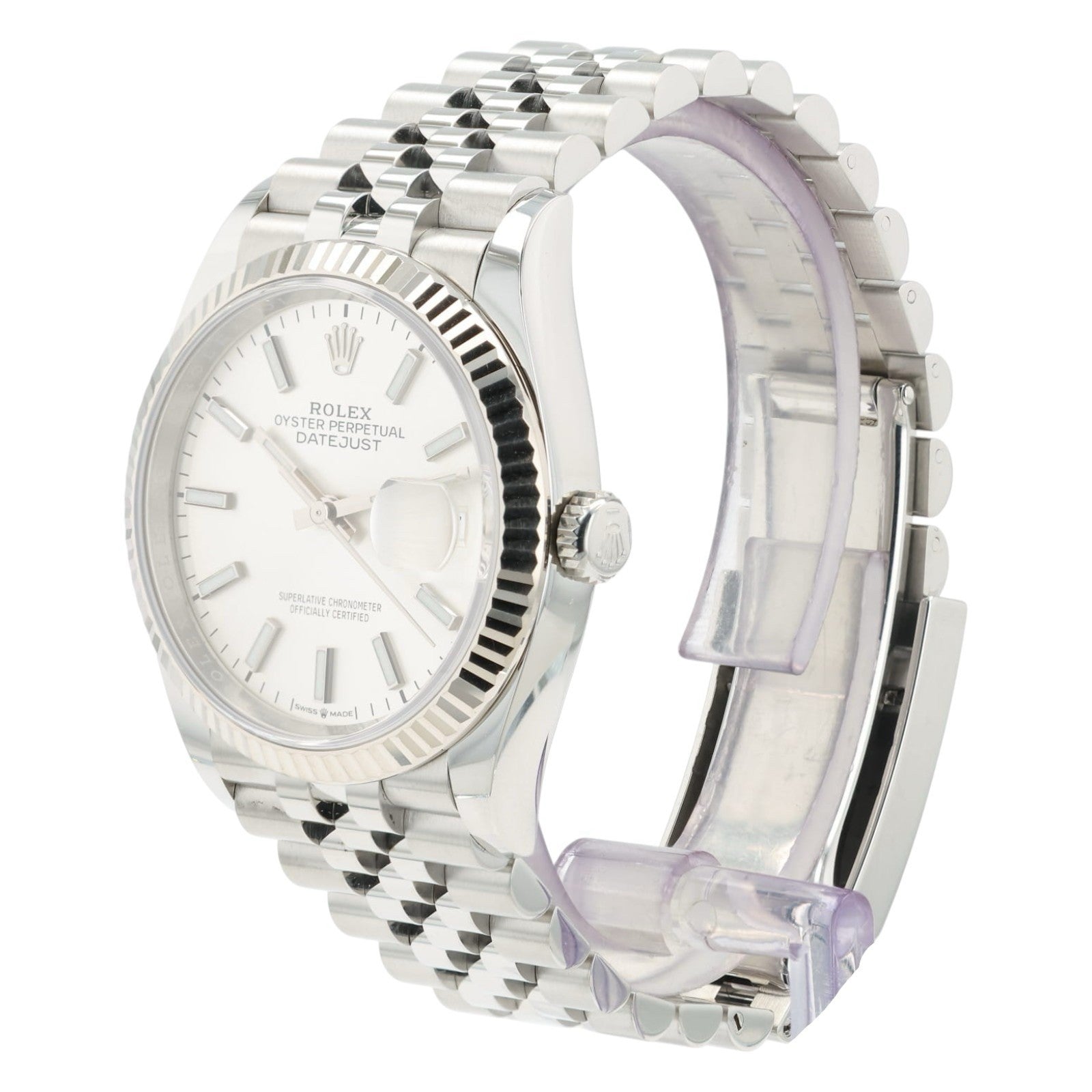 Rolex Datejust Silver Dial Stainless Steel 36mm Automatic Movement Men’s 126234