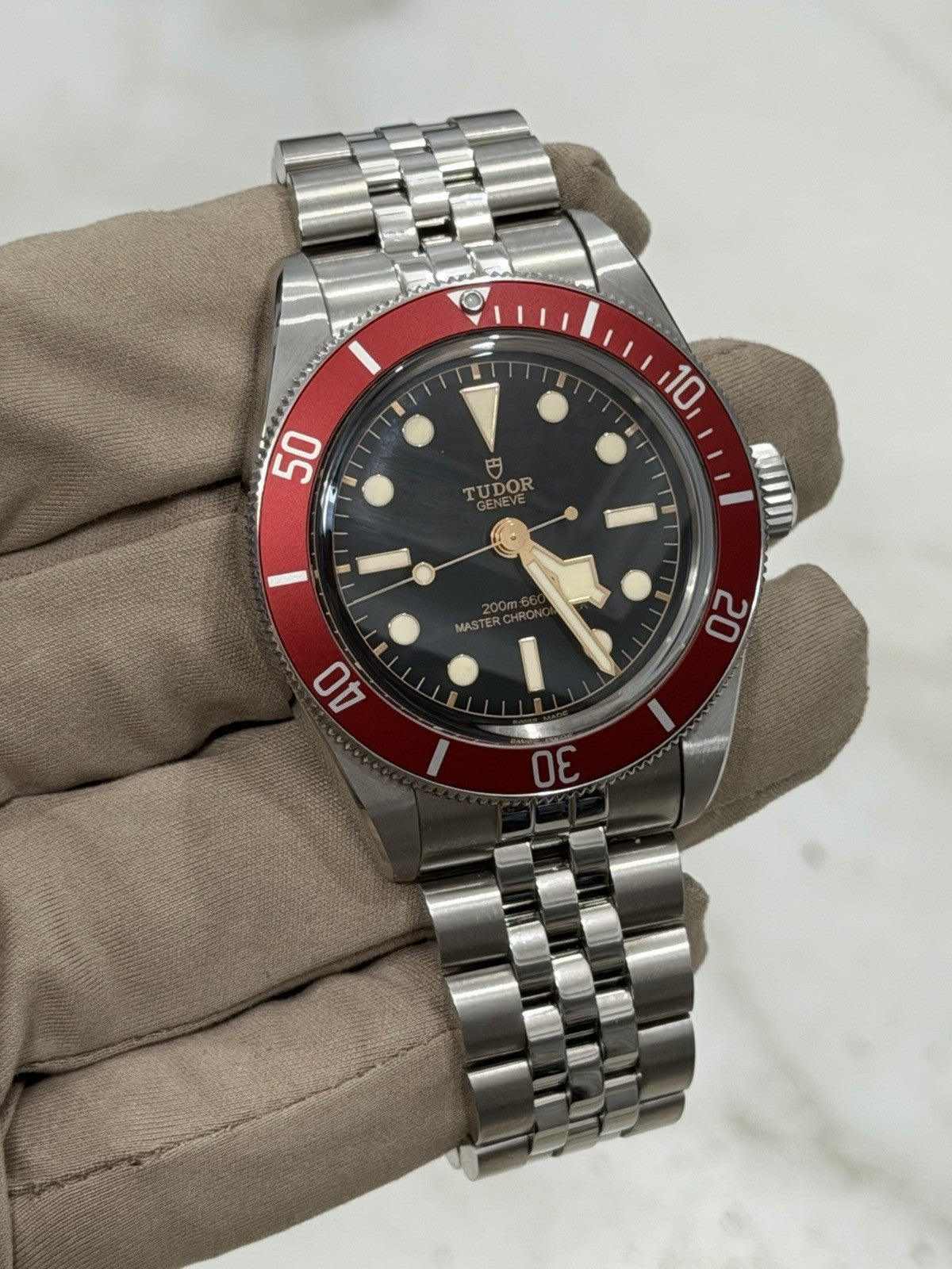 Tudor Black Bay Men's Red Bezel Black Dial 41mm Automatic Watch 7941A1A0RU