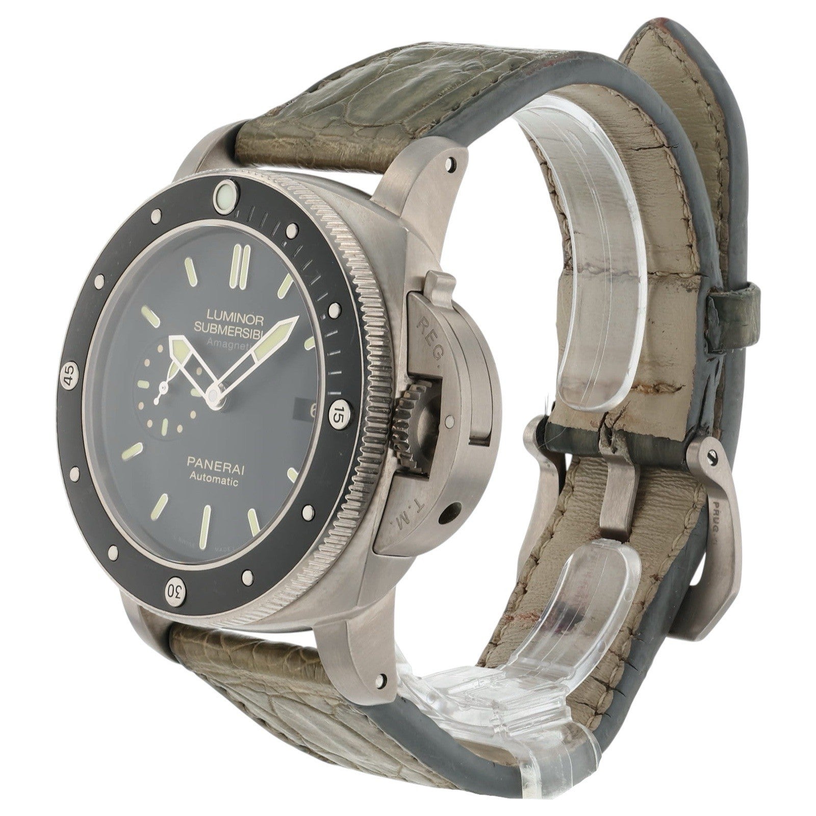 Panerai Luminor Submersible Titanium Black Dial 47mm Automatic Mens PAM00389