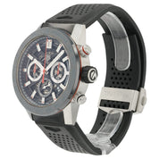 Tag Heuer Carrera Black Dial Stainless Steel 45mm Automatic Men’s Watch CBG2A10