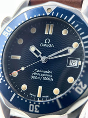 Omega Seamaster Blue Stainless Steel 36mm Quartz Men’s Watch 2561.80