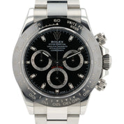Rolex Cosmograph Daytona Black Dial Stainless Steel 40mm Automatic Mens 116500LN