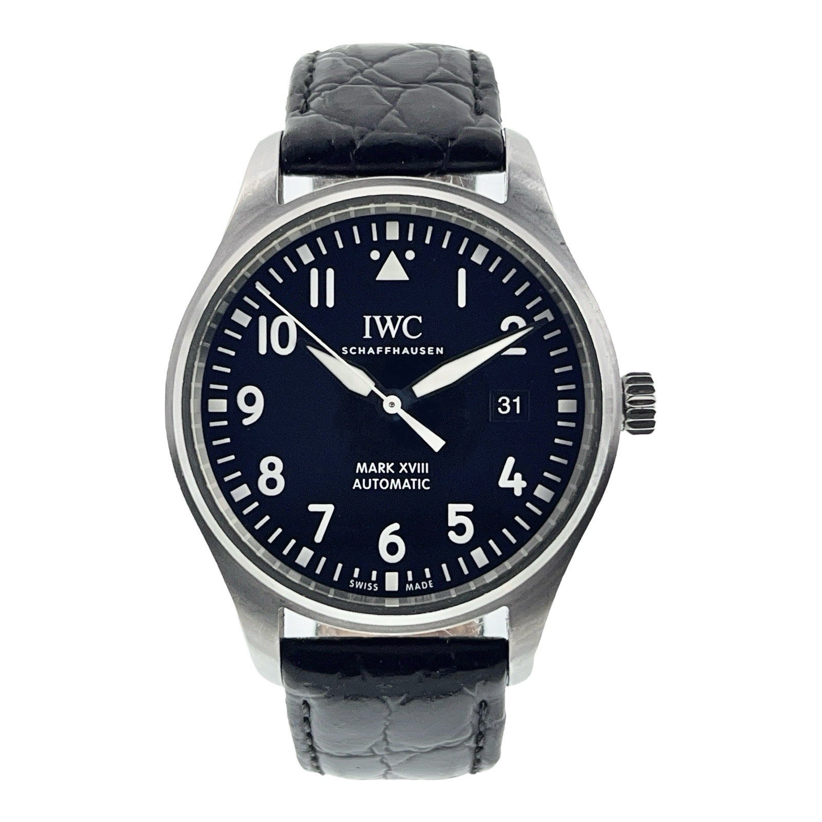 IWC Pilot Mark Stainless Steel Black Dial 40mm Automatic Mens Watch IW327001
