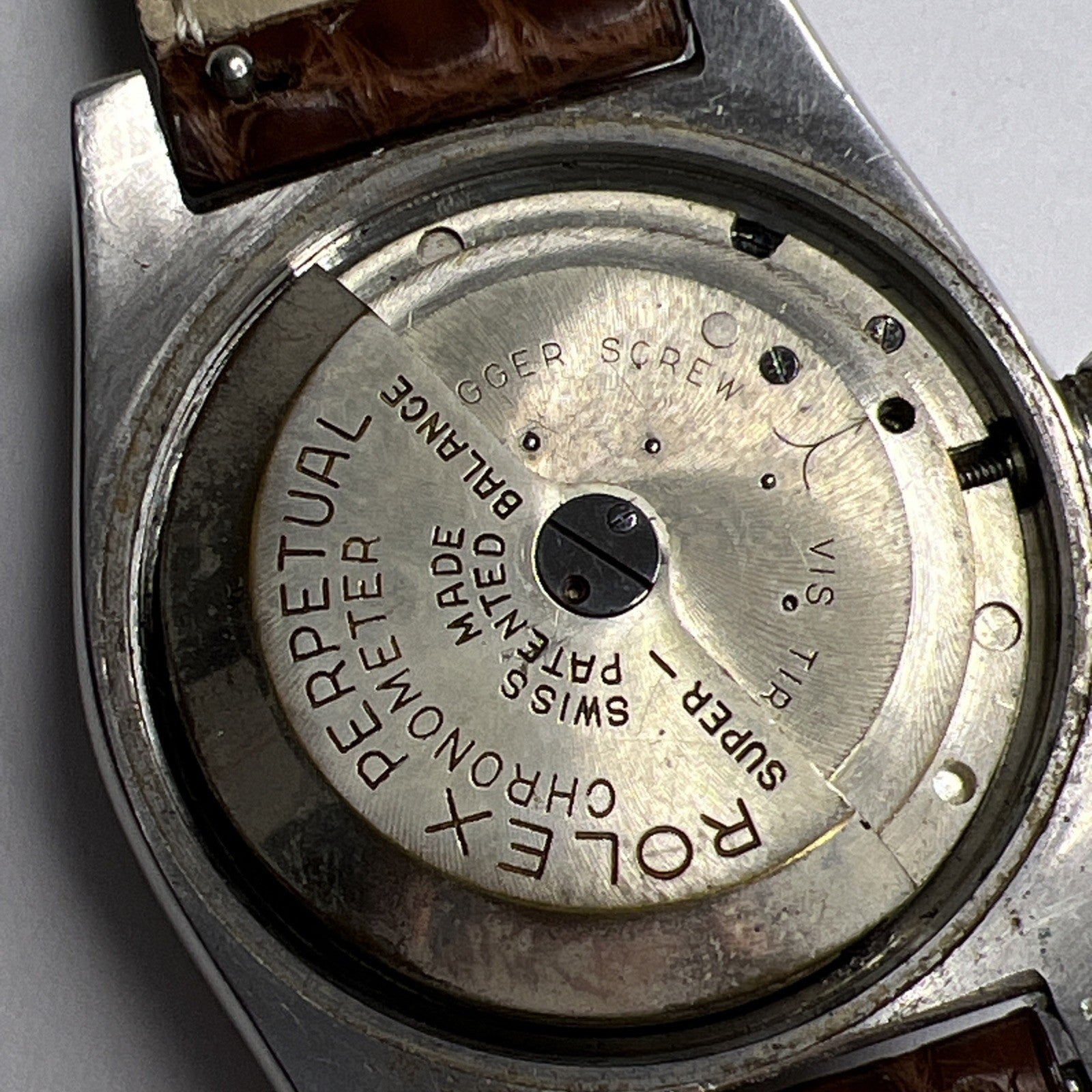 Vintage 32mm Rolex Oyster Perpetual Brevetee Chronometer Watch NOT WORKING