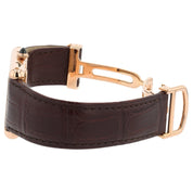 Cartier Tank Louis 18 Rose Gold Brown Dial Manual Wind Men's Watch W1560002