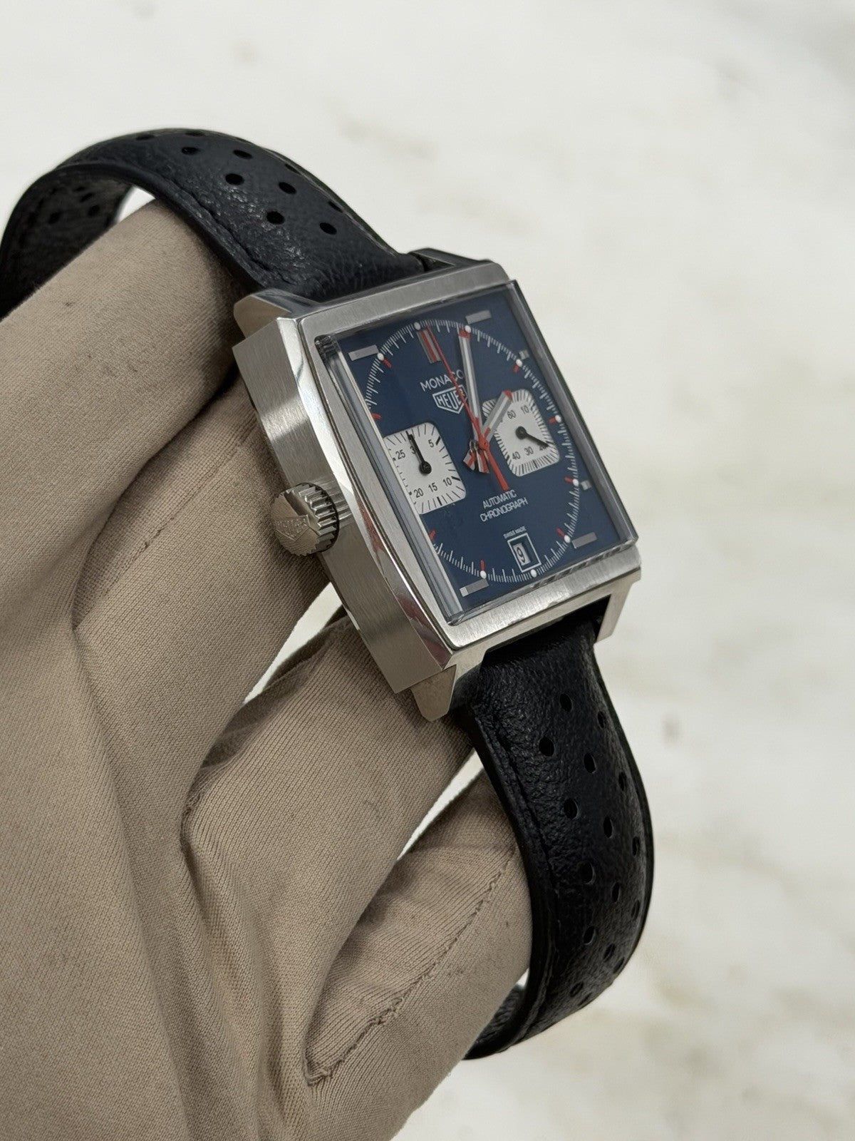 Tag Heuer Monaco “Steve McQueen” Blue Dial Steel 39mm Automatic Watch CAW211P