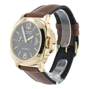 Panerai Luminor Marina 18k Yellow Gold Black Carbon Dial 44mm Automatic PAM00140