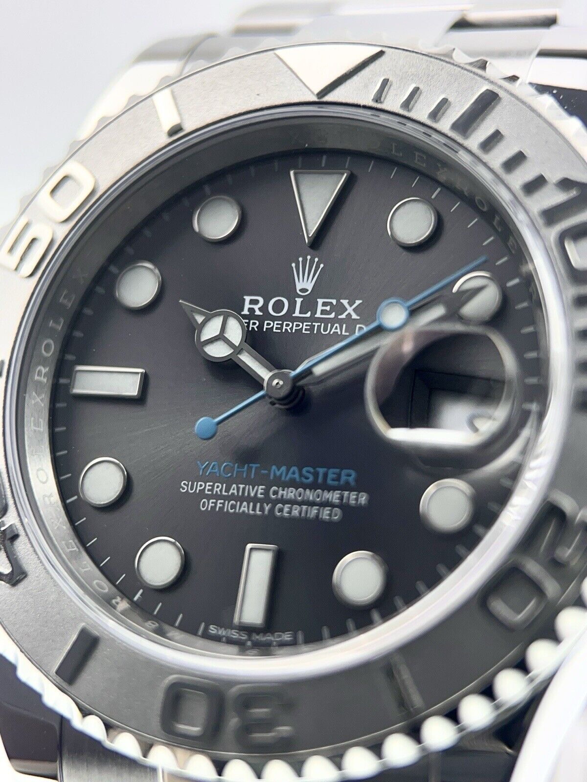 Rolex Yacht-Master Stainless Steel Grey Dial 40mm Automatic Men’s Watch 116622