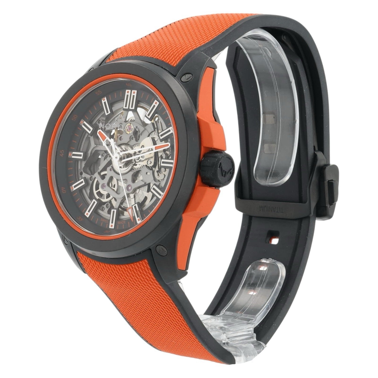 Norqain Wild One Carbon Skeleton Dial 42mm Automatic Mens Watch NNQ3000