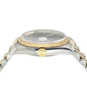 Rolex Datejust Blue Dial 18k Yellow Gold & Steel 36mm Automatic Mens Watch 16233