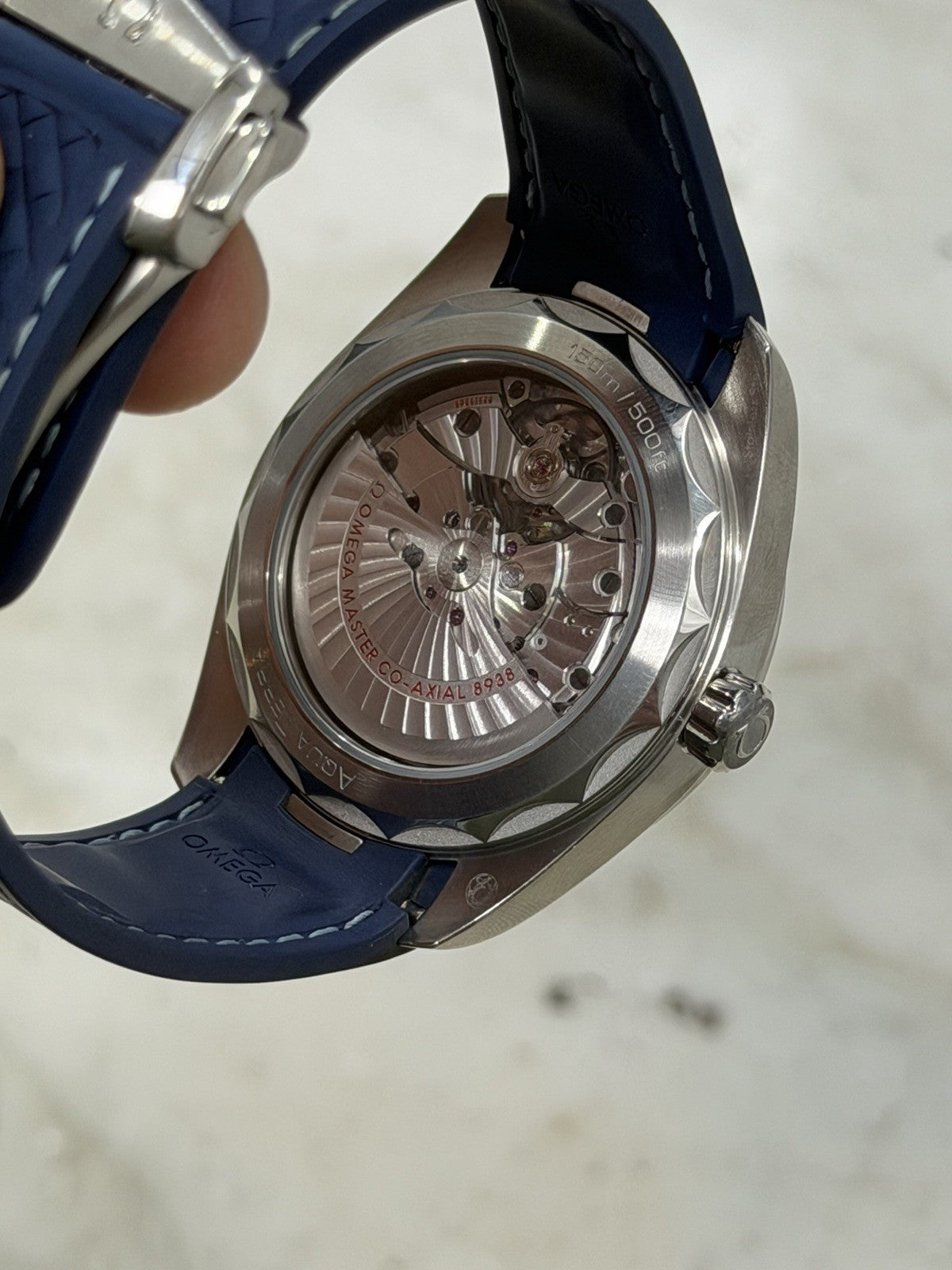 Omega Seamaster Aqua Terra Worldtimer Blue Dial GMT Watch 220.12.43.22.03.001