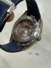 Omega Seamaster Aqua Terra Worldtimer Blue Dial GMT Watch 220.12.43.22.03.001