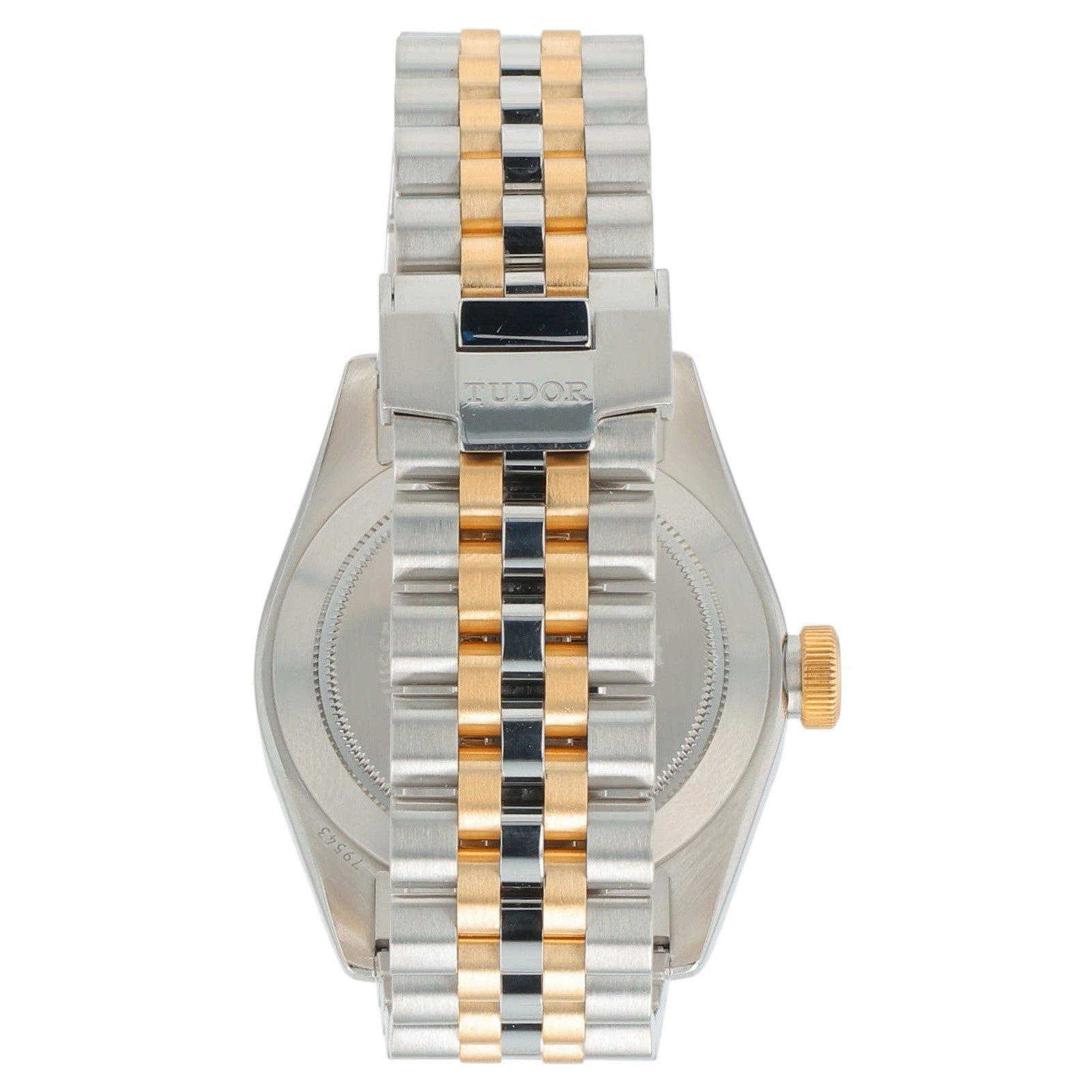 Tudor Black Bay Gold & Steel Black Dial 41mm Automatic Movement Mens Watch 79543
