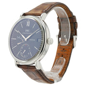IWC Portofino Black Dial Stainless Steel 45mm Manual Wind Men’s Watch IW510102