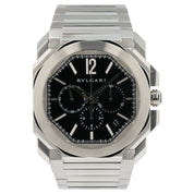 Bulgari Octo Chrono Black Dial Stainless Steel 41mm Automatic Mens BGO 41 S CH