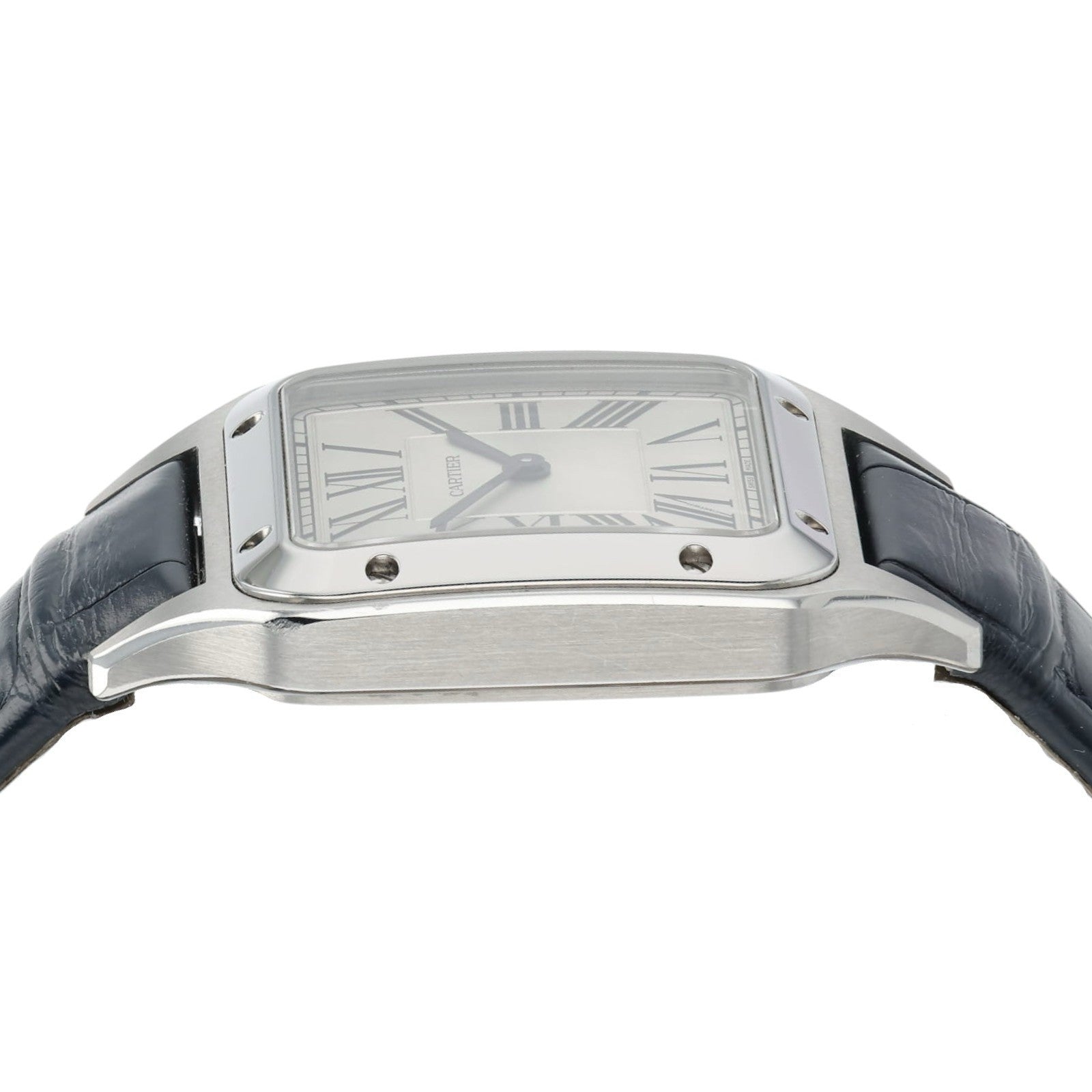 Cartier Santos Small Model Silver Roman Dial Women's Quartz Watch WSSA0086