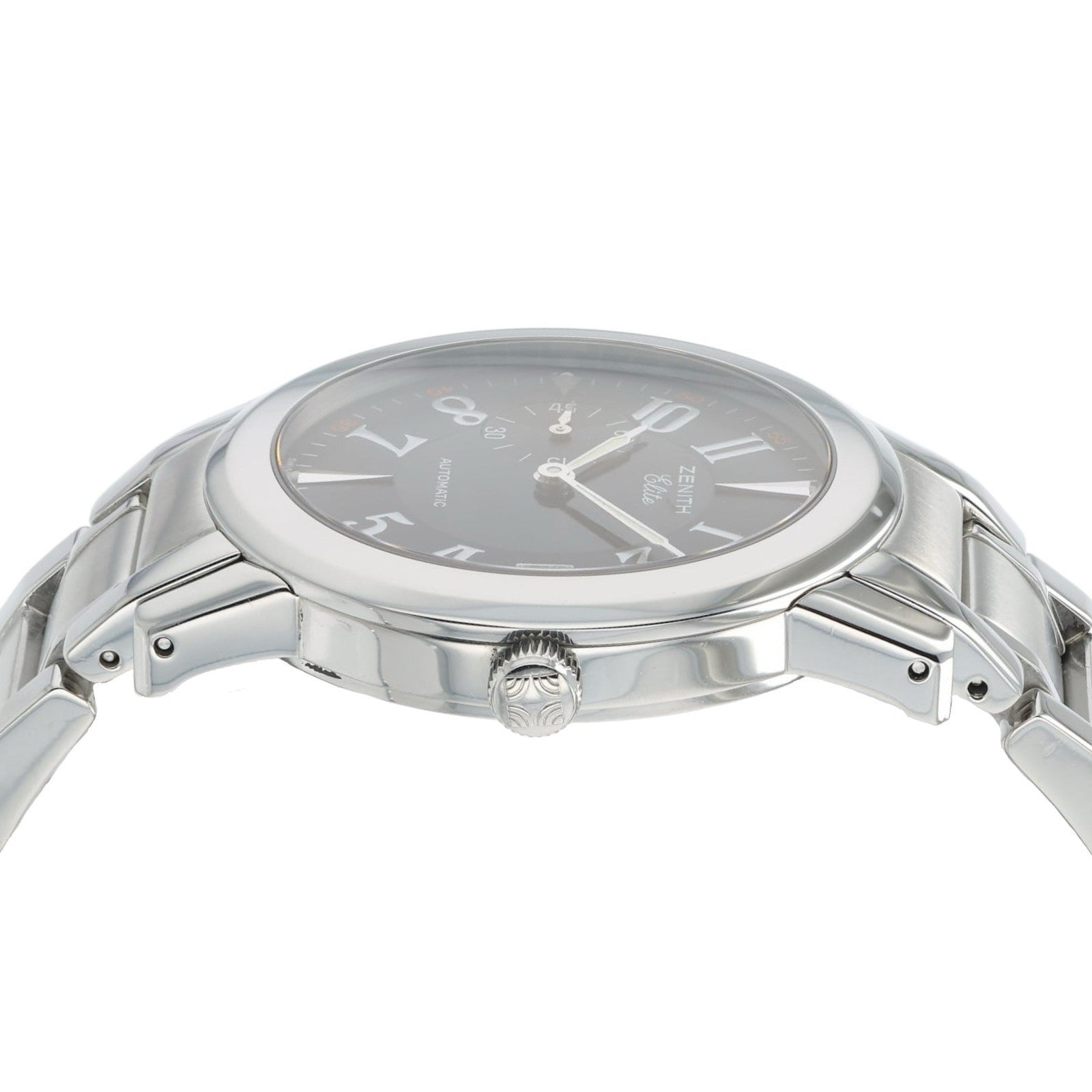 Zenith Elite Port Royal Black Dial Stainless Steel 37mm Automatic Men’s 01/02.04