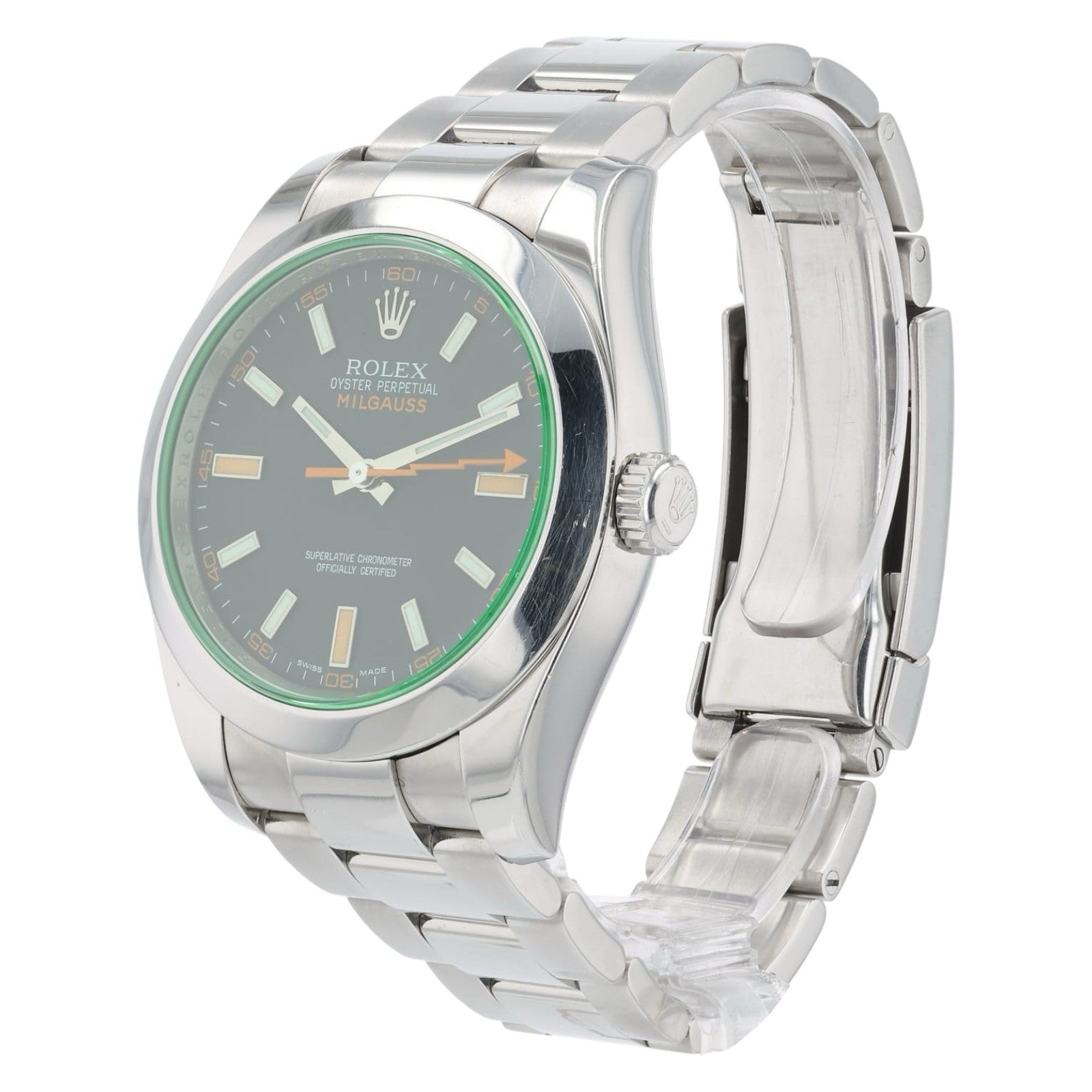 Rolex Milgauss Black Dial Stainless Steel 40mm Automatic Men’s Watch 116400GV