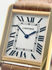 Cartier Tank Solo 18k Yellow Gold 27mm Quartz Movement Men’s Watch W5200004