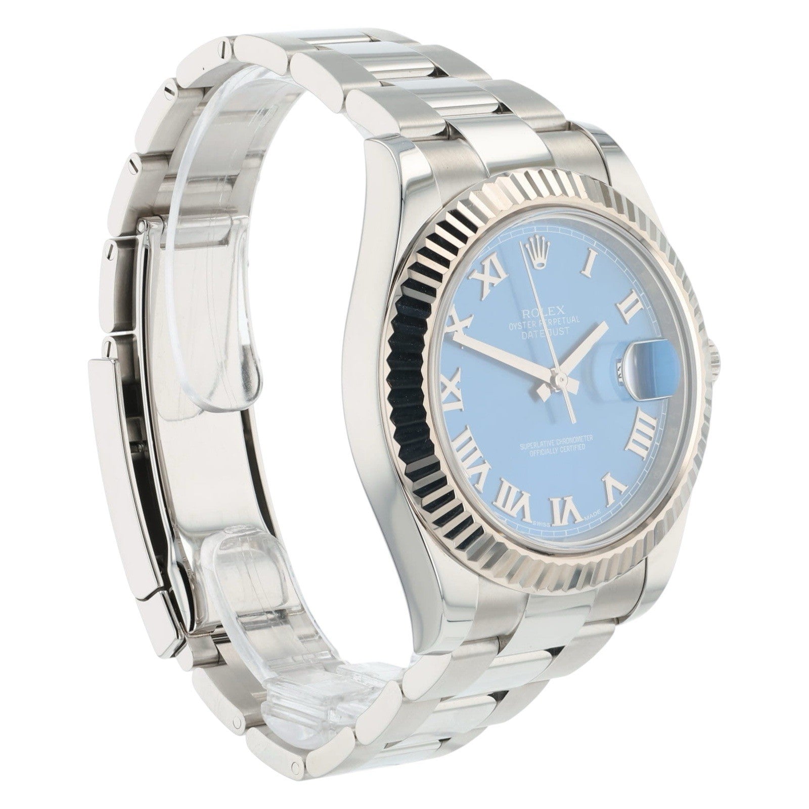 Rolex Datejust II Stainless Steel Blue Dial 41mm Automatic Mens Watch 116334