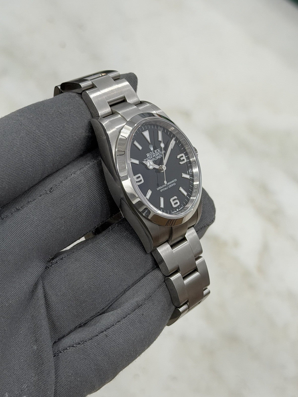 Rolex Explorer Stainless Steel Black 36mm Automatic Men’s Watch 124270