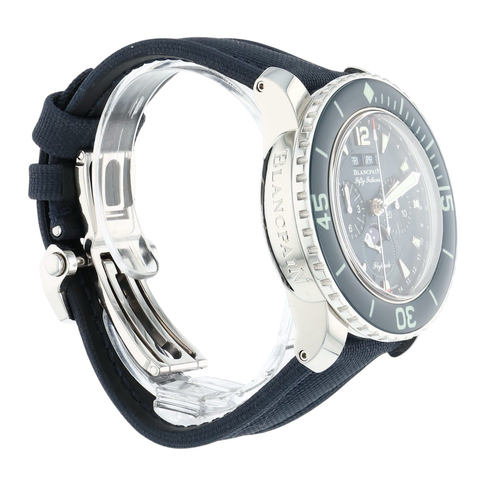 Blancpain Fifty Fathoms Stainless Steel Blue Dial 45mm Automatic Mens 5066F