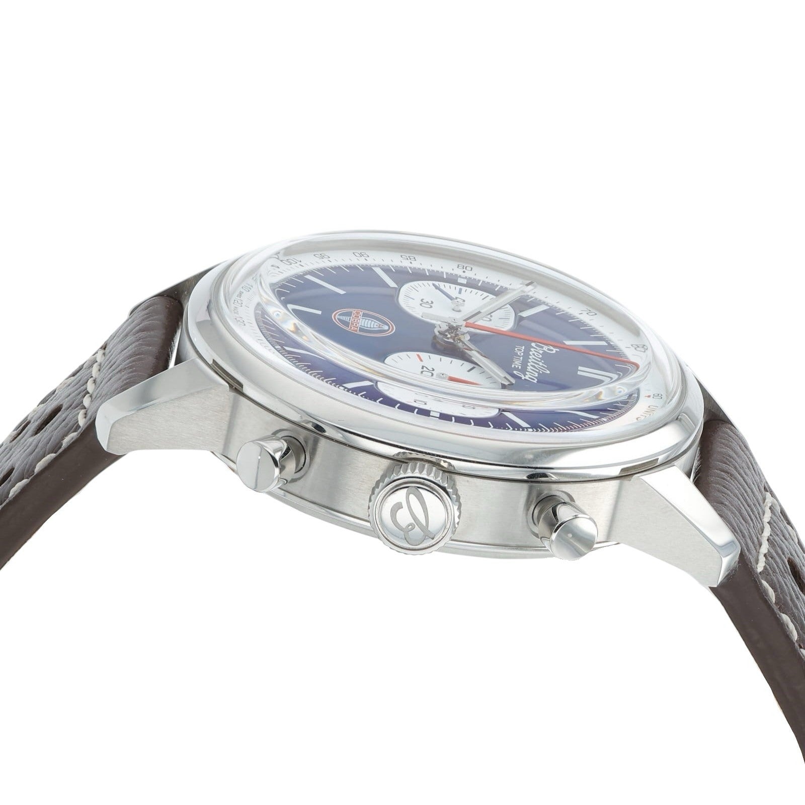 Breitling Top Time Stainless Steel Blue Dial 41mm Automatic Mens Watch AB0176