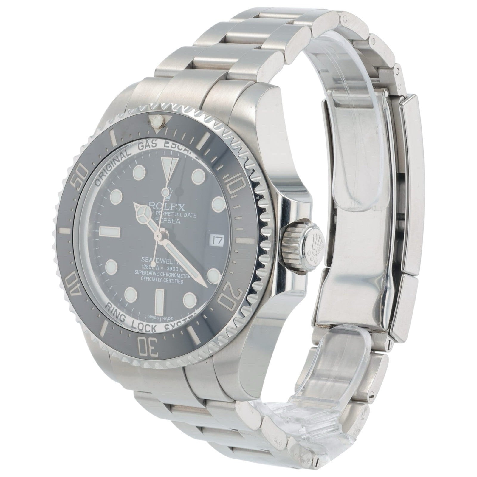Rolex Sea-Dweller Stainless Steel Black Dial 44mm Automatic Mens Watch 116660