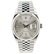 Rolex Datejust Silver Dial Stainless Steel 36mm Automatic Movement Men’s 126234