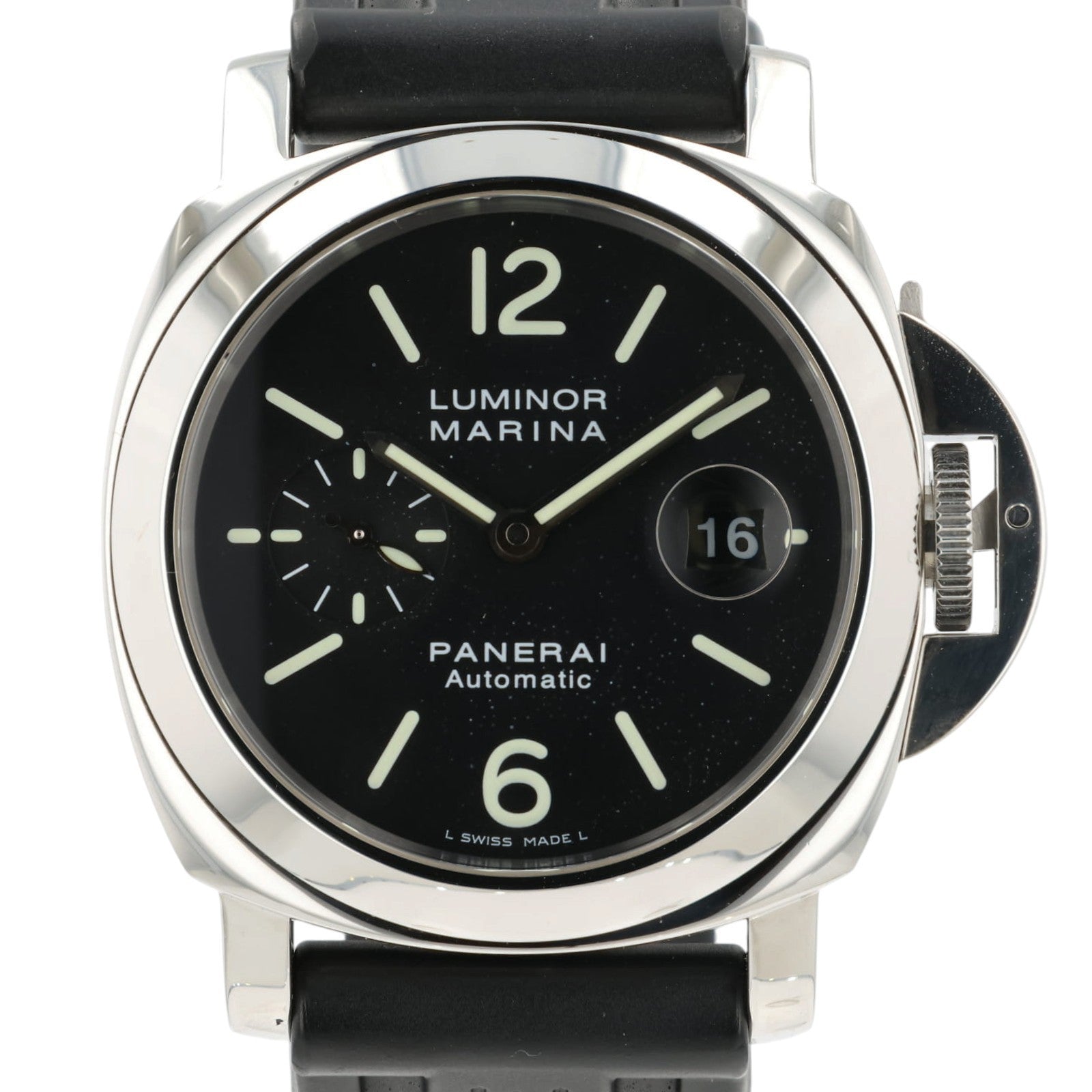 Panerai Luminor Marina Black dial Stainless Steel 44mm Automatic Mens PAM00104