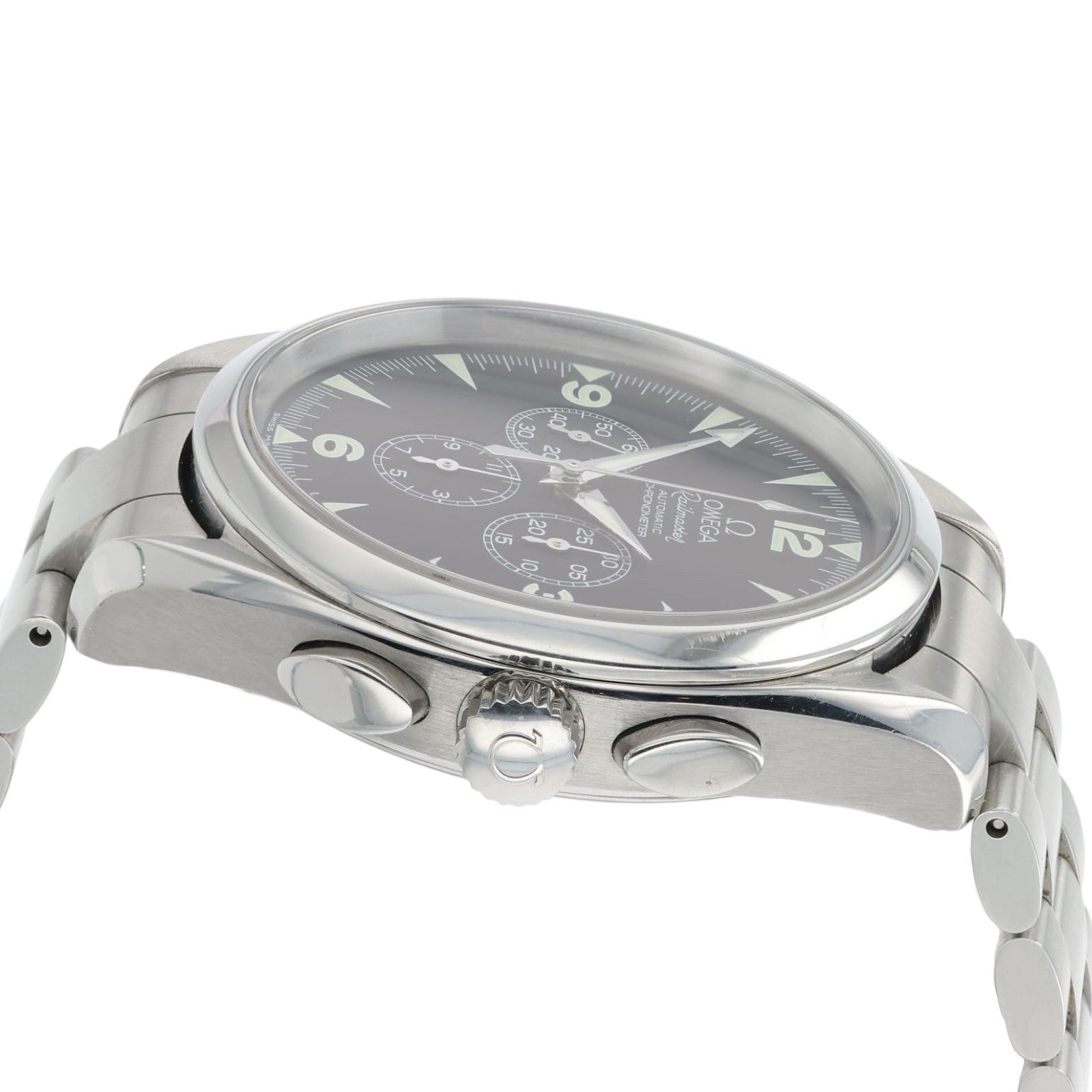 Omega Railmaster Stainless Steel Black Dial 42mm Automatic Mens Watch 2812.52.37