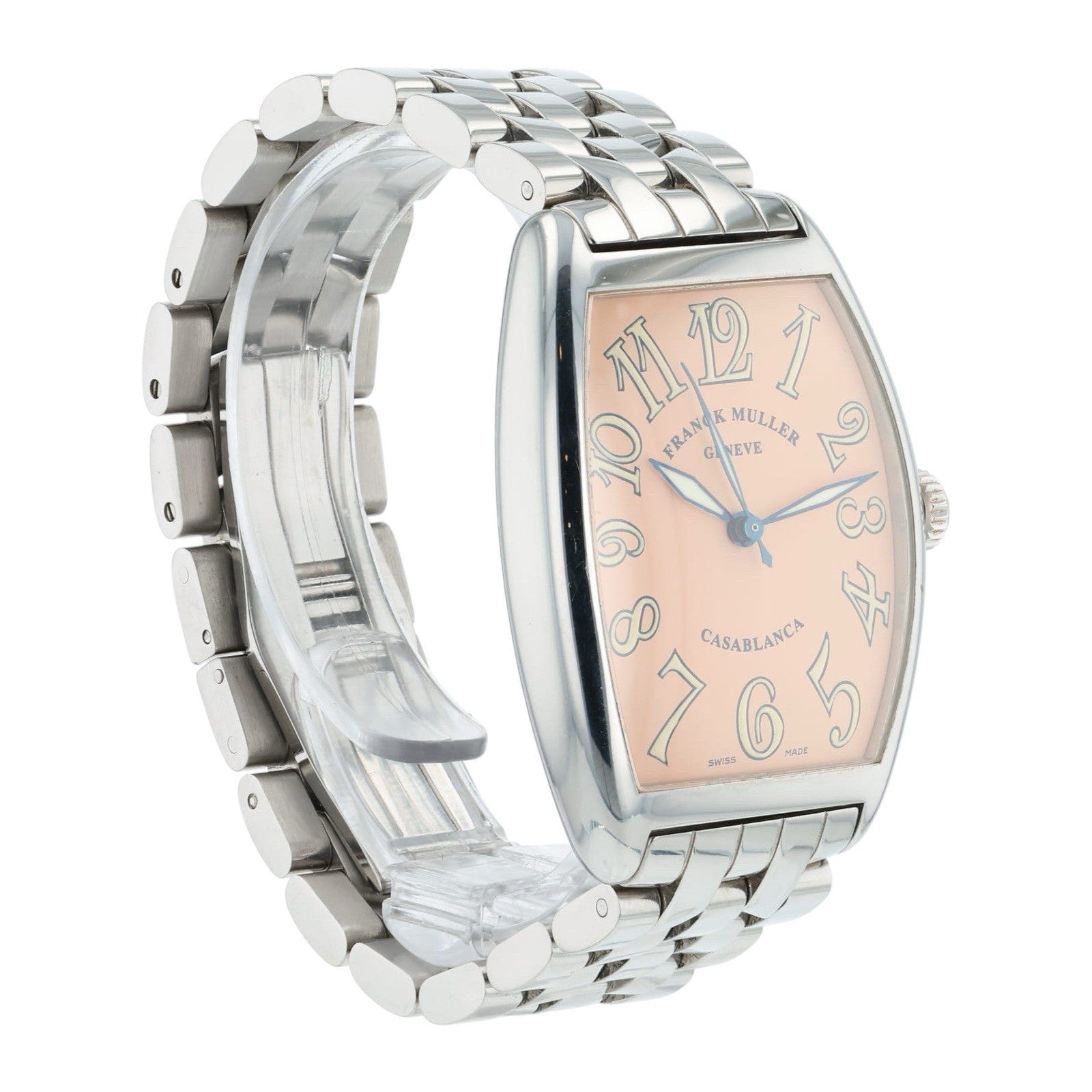 Franck Muller Casablanca Steel Salmon Dial 32mm Automatic Men's Watch 2852 SC H