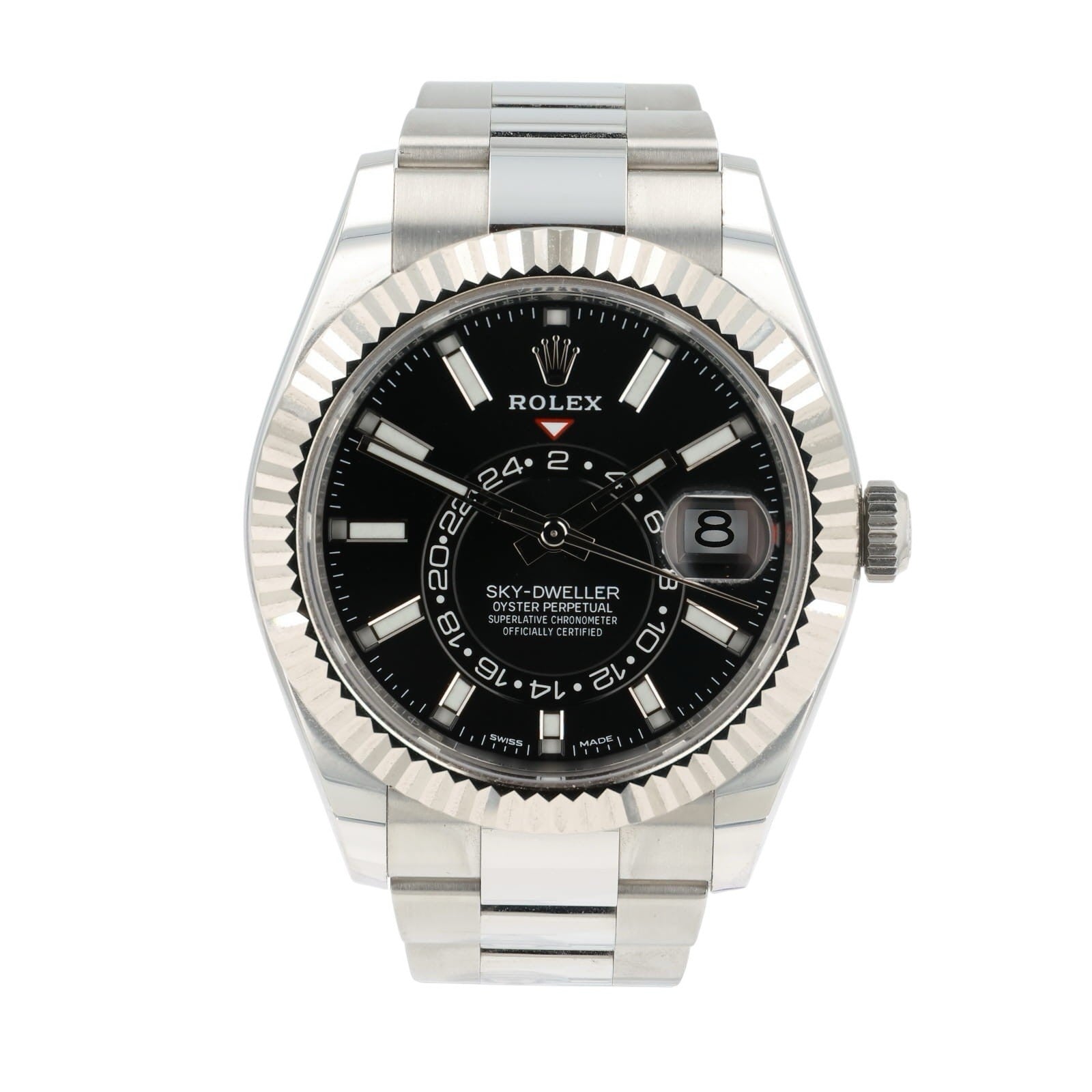 Rolex Sky-Dweller Black Dial Stainless Steel 42mm Automatic Men’s Watch 336934