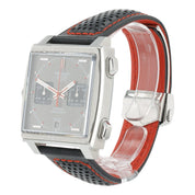 Tag Heuer Monaco Stainless Steel Grey Dial 39mm Automatic Mens Watch CAW211B