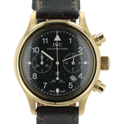 IWC Fliegeruhr Black Dial 18k Yellow Gold 36mm Quartz Men’s Watch IW3740