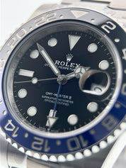 NEW Rolex GMT-Master Steel Black Dial 40mm Automatic Mens Watch 126710BLNR