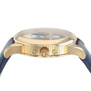 Perrelet Moon Phase Cream & Blue Dial 18k Yellow Gold 40mm Automatic Watch A3013