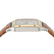 Cartier Santos Dumont Large Silver Dial Steel & 18k Rose Gold 31mm WA2A0011