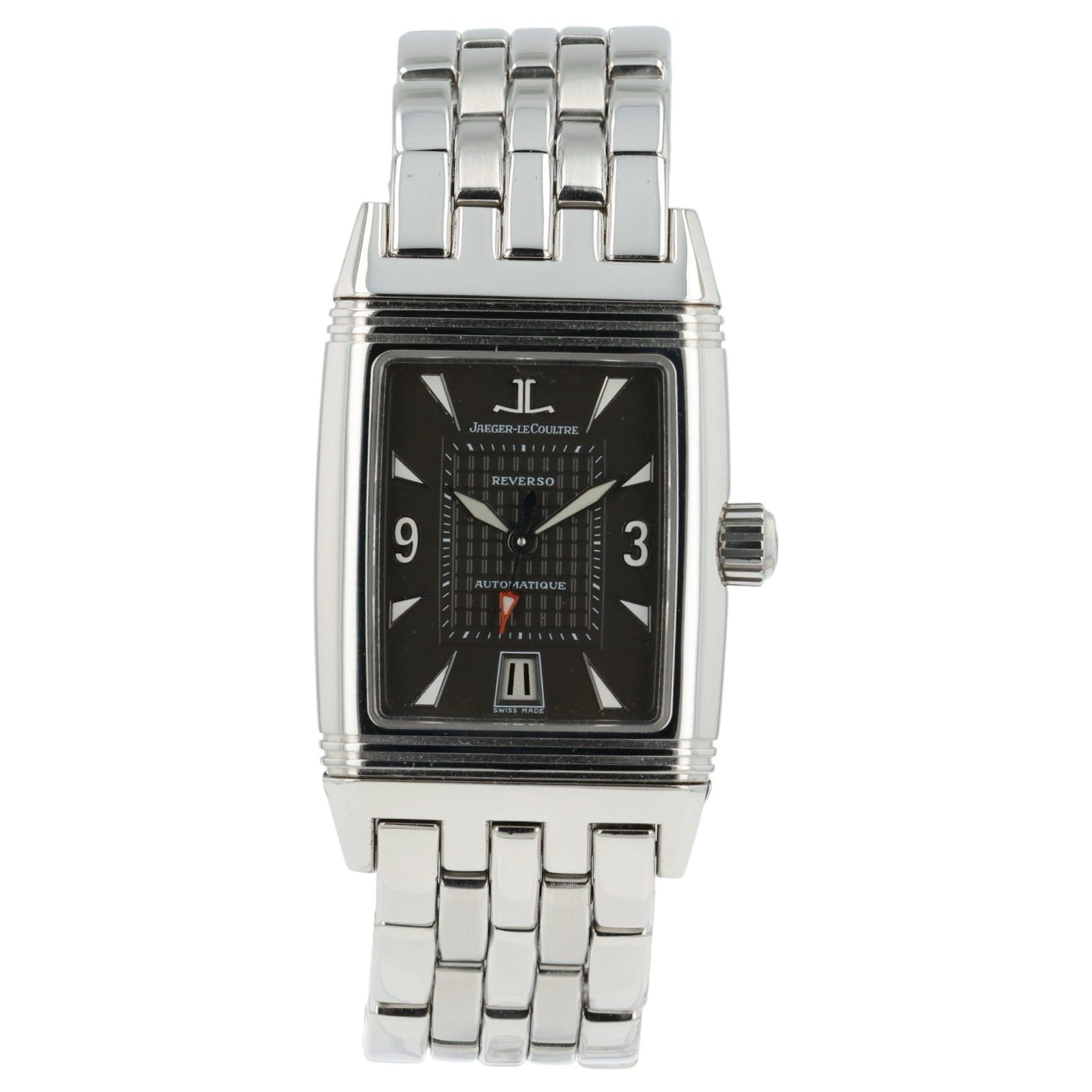 LeCoultre Reverso Gray Dial Stainless Steel 27mm Automatic Men’s Watch 290.8.60