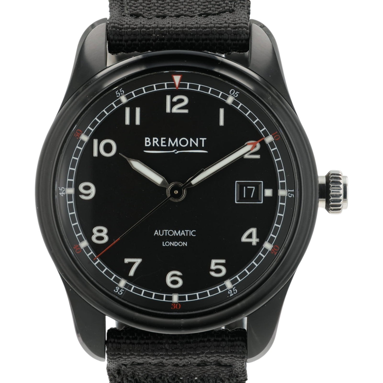 Bremont Airco Mach 1 Black Dial Steel 40mm Automatic Mens Watch AIRCO-M1-JET-R-S