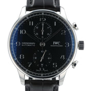 IWC Portugieser Chronograph Black Dial Steel 41mm Automatic Men’s Watch IW371609
