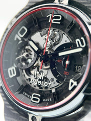Hublot Classic Fusion Ferrari Carbon Skeleton Dial 45mm Auto Mens 526.QB.0124.VR