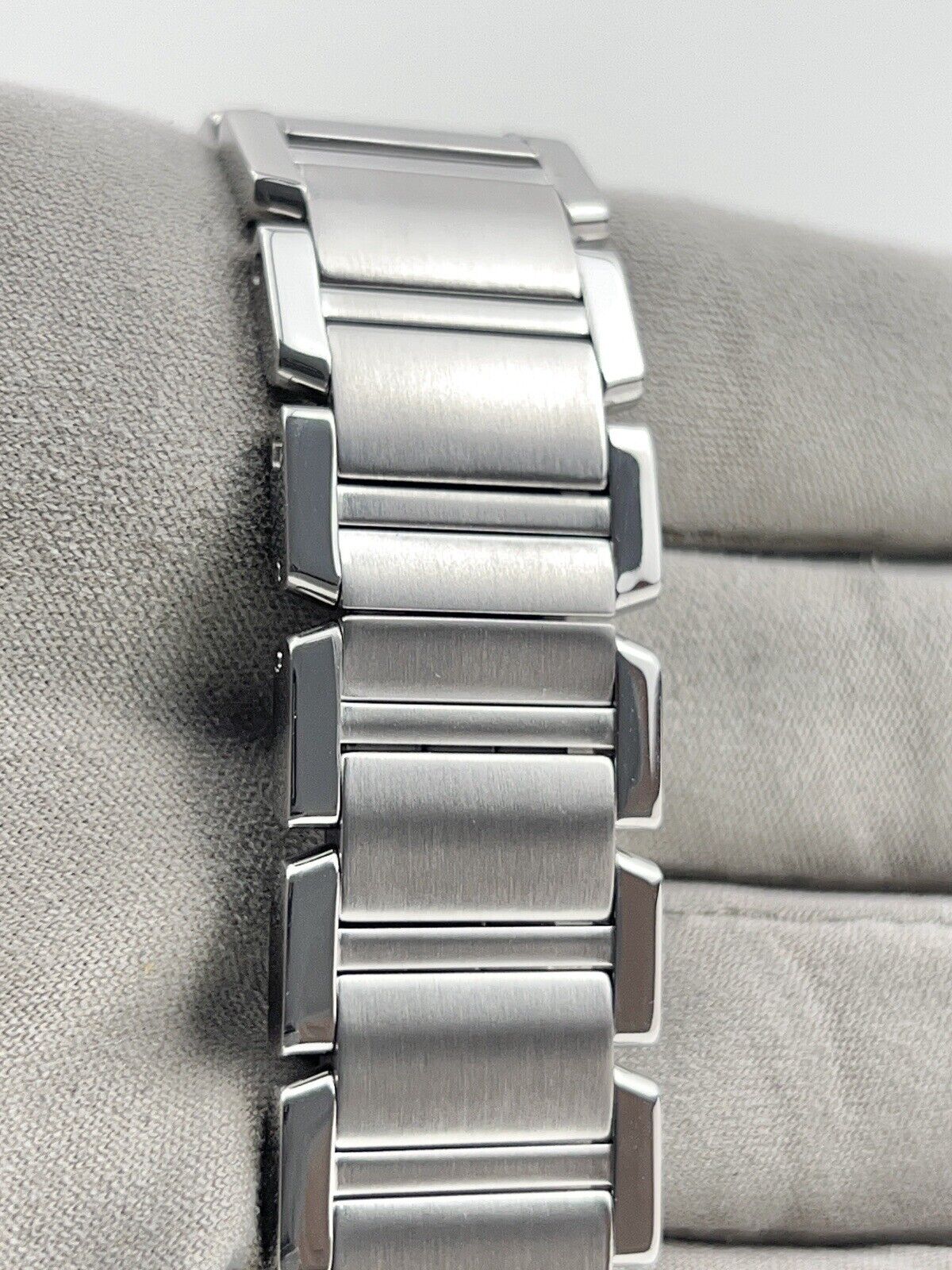 Cartier Tank Francaise Stainless Steel 25mm Quartz Ladies Watch 2465