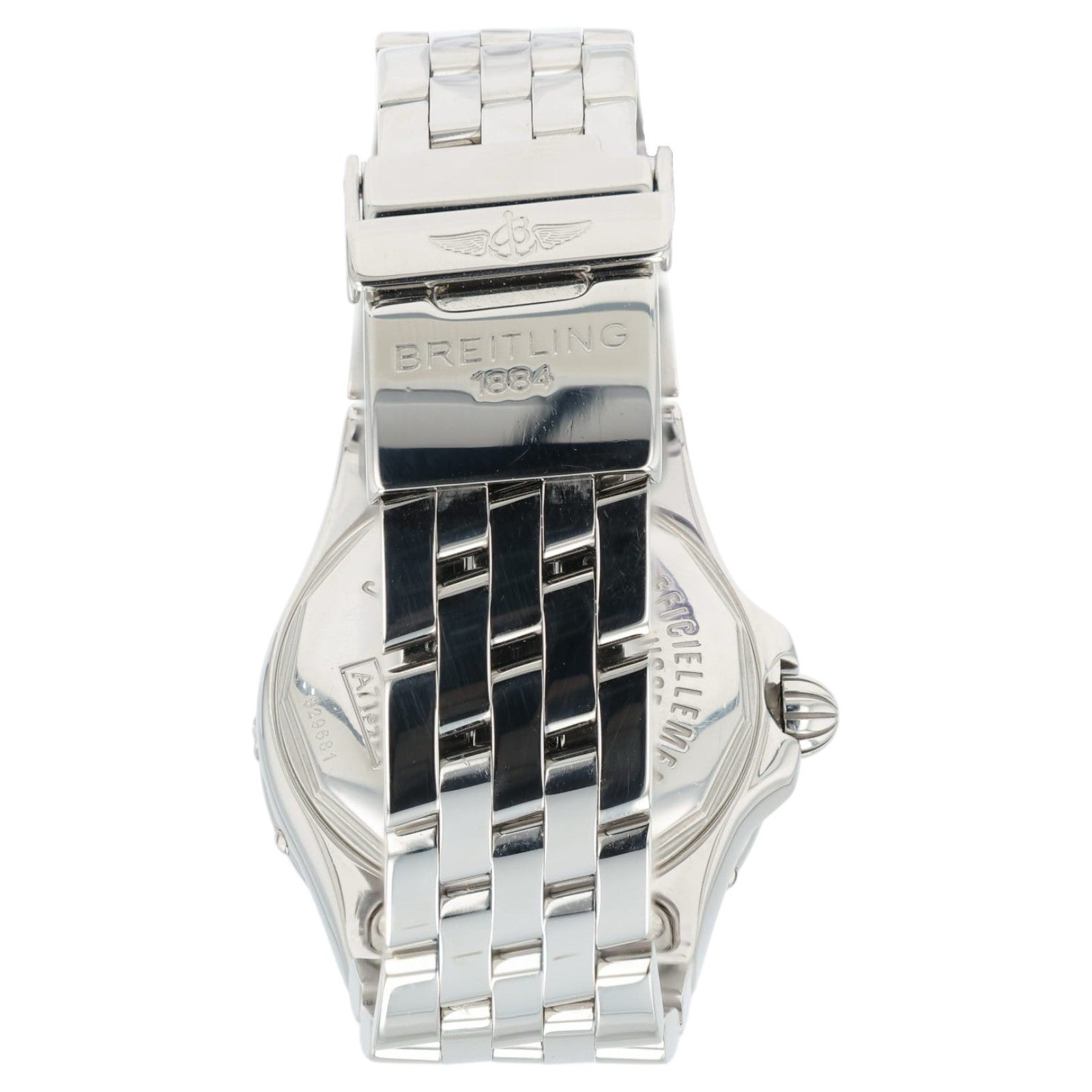 Breitling Starliner Blue MOP Dial Diamond Steel 30mm Quartz Women’s A71340