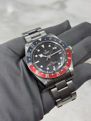 2021 Tudor Black Bay GMT Pepsi Black Dial Stainless Steel Men's Watch 79830RB