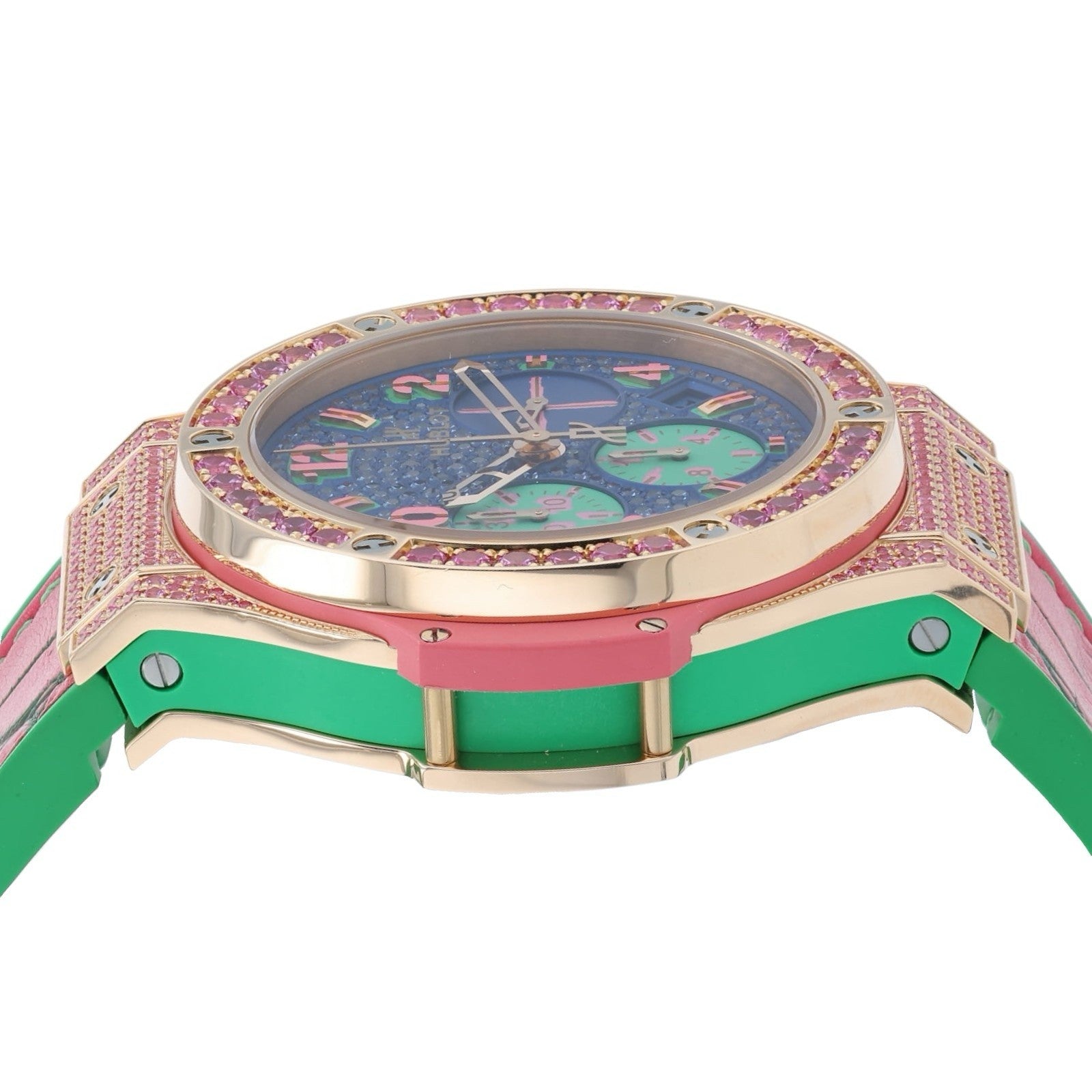 Hublot Big Bang Pop Art Blue Dial 18k Rose Gold 41mm Mens 341.PP.9089.LR.1633