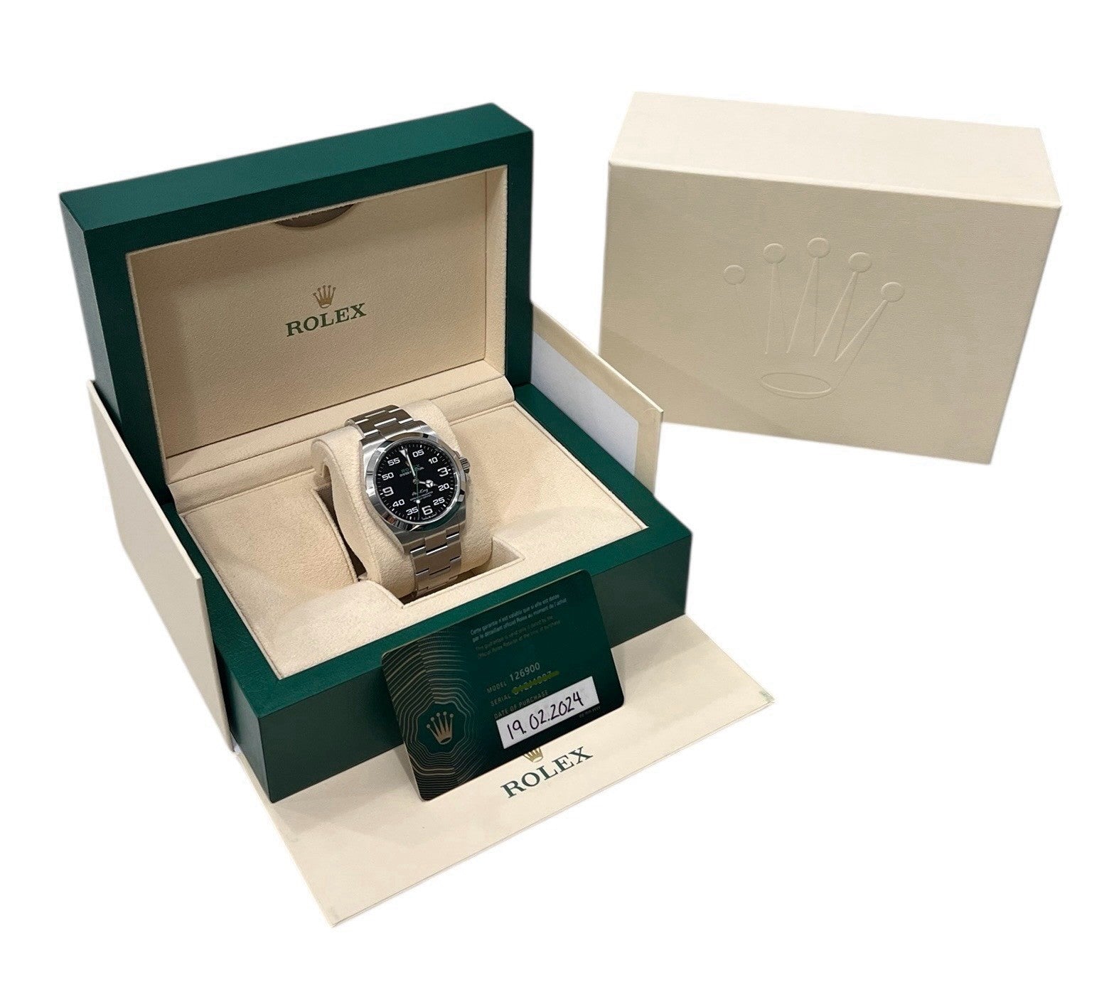 2024 Rolex Air King Stainless Steel Black Dial 40mm Automatic Men’s Watch 126900