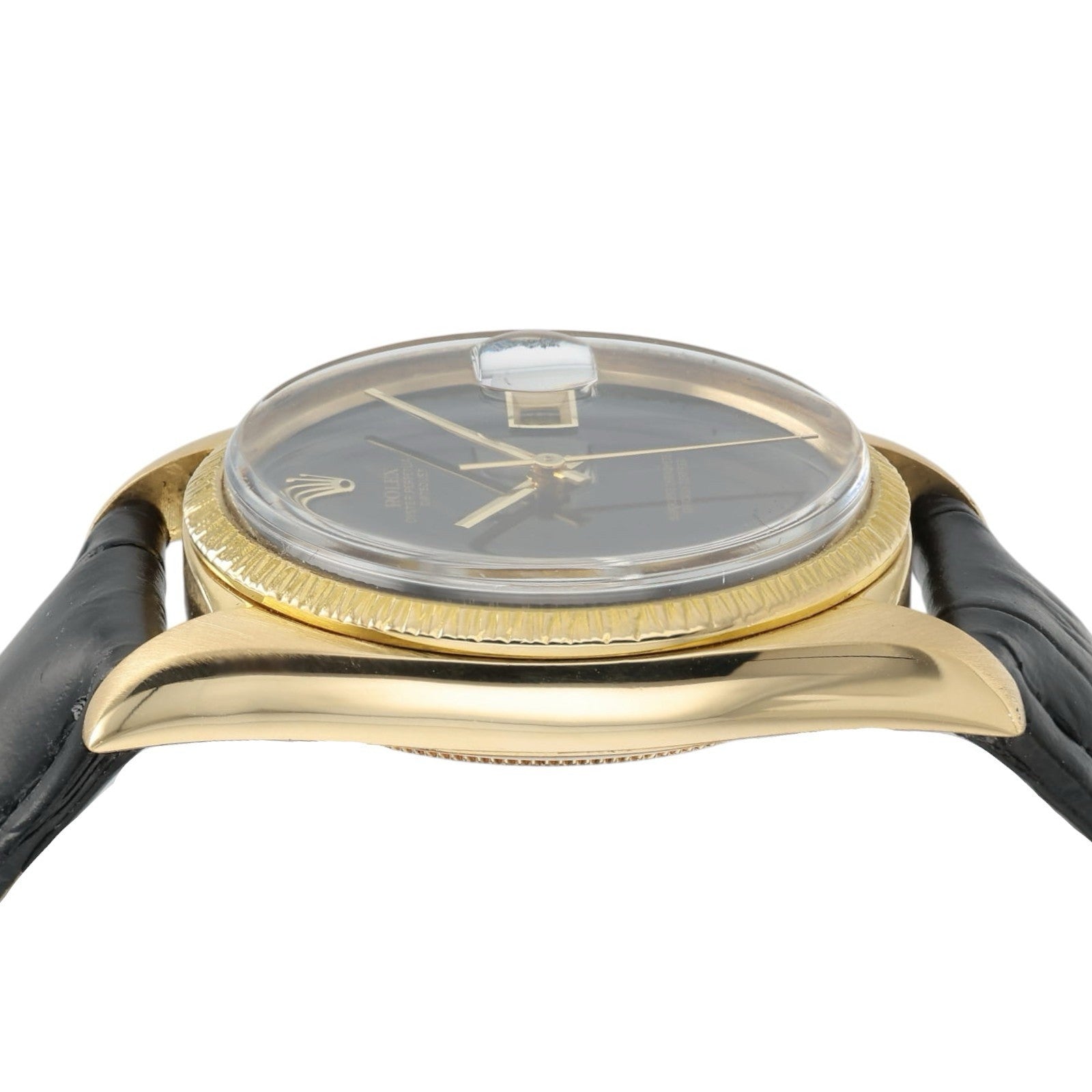 Rolex Datejust Onyx Dial 18k Yellow Gold 36mm Automatic Men’s Watch 1601