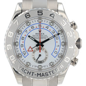 Rolex Yacht-Master II White Dial 18k White Gold 44mm Automatic Mens Watch 116689