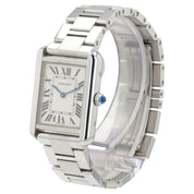 Cartier Tank Solo Silver Dial Stainless Steel 24mm Quartz Women's Watch W5200013